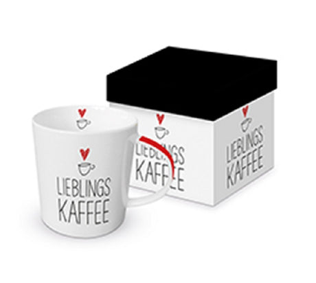 PAPERPRODUCTS DESIGN Trend Mug in rechteckiger Geschenkdose - Lieblingskaffee