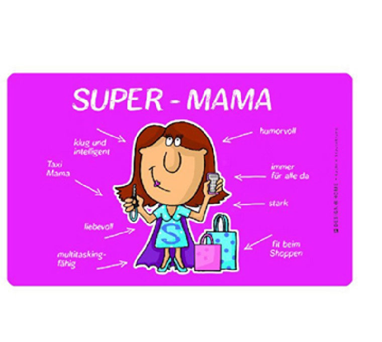PAPERPRODUCTS DESIGN Brettchen - Super Mama