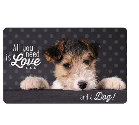 PAPERPRODUCTS DESIGN Brettchen - Love and a dog