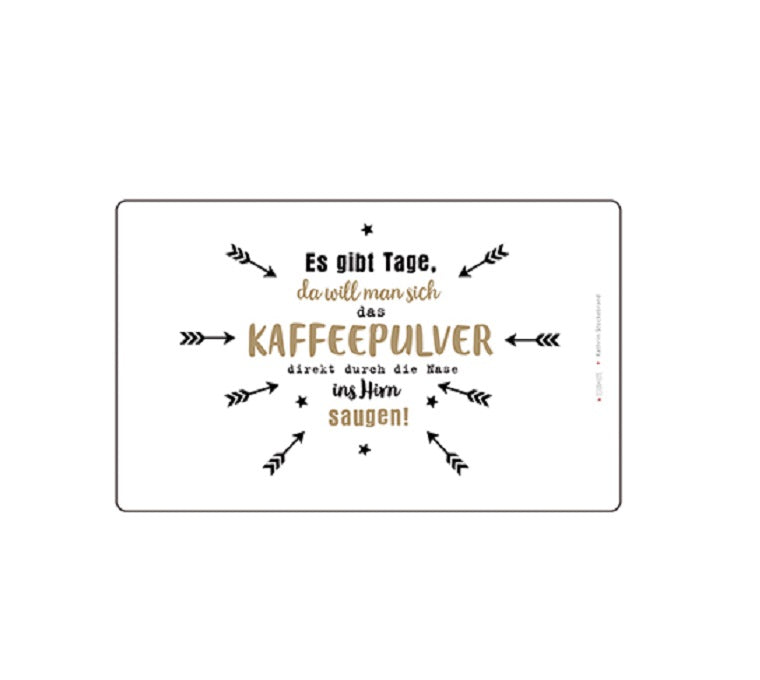 PAPERPRODUCTS DESIGN Brettchen - Kaffeepulver