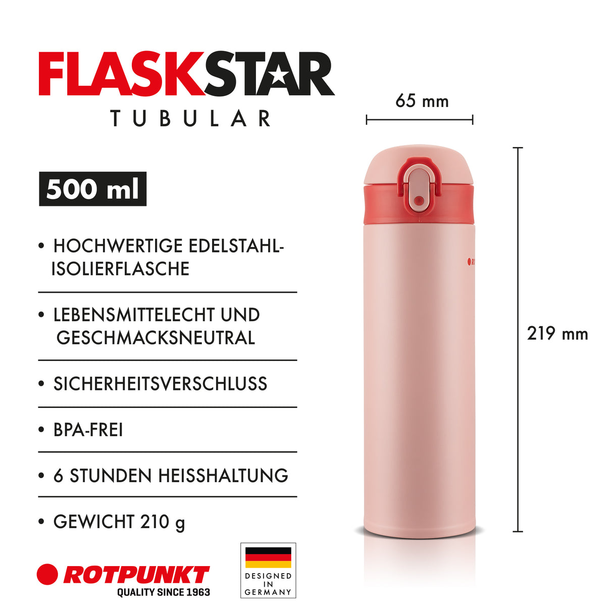 FLASKSTAR TUBULAR - Edelstahlflasche