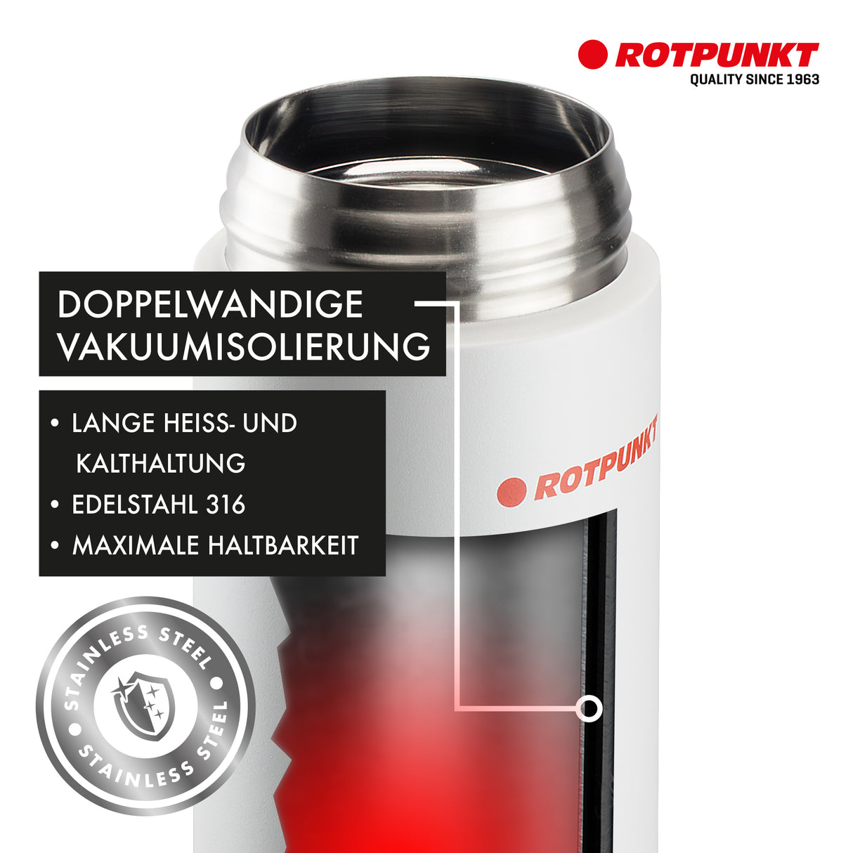 FLASKSTAR TUBULAR - Edelstahlflasche