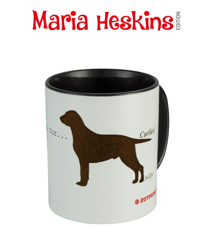 Tasse Maria Heskins Edition - Curly Coated Retriever braun | 1 Tasse