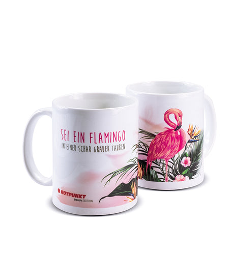 Flamingo-Tassen - 1x Keramik / Motiv 2