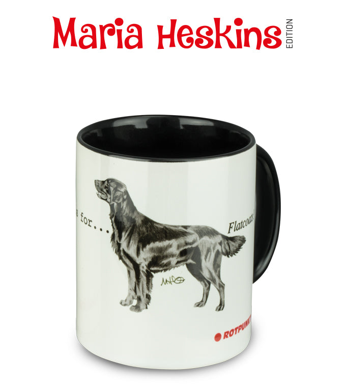 Tasse Maria Heskins Edition - Flat Coated Retriever schwarz | 1 Tasse