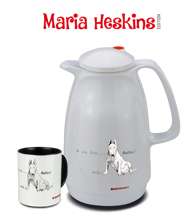 Set Maria Heskins Edition - Bullterrier | classic white | Set mit 1 Tasse