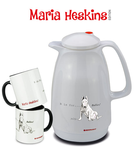 Set Maria Heskins Edition - Bullterrier | classic white | Set mit 2 Tassen