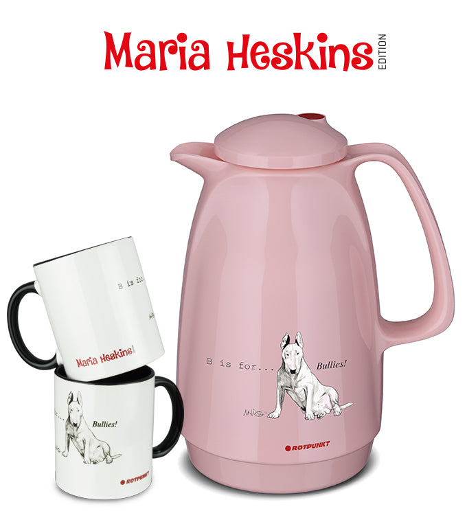 Set Maria Heskins Edition - Bullterrier | flamingo | Set mit 2 Tassen
