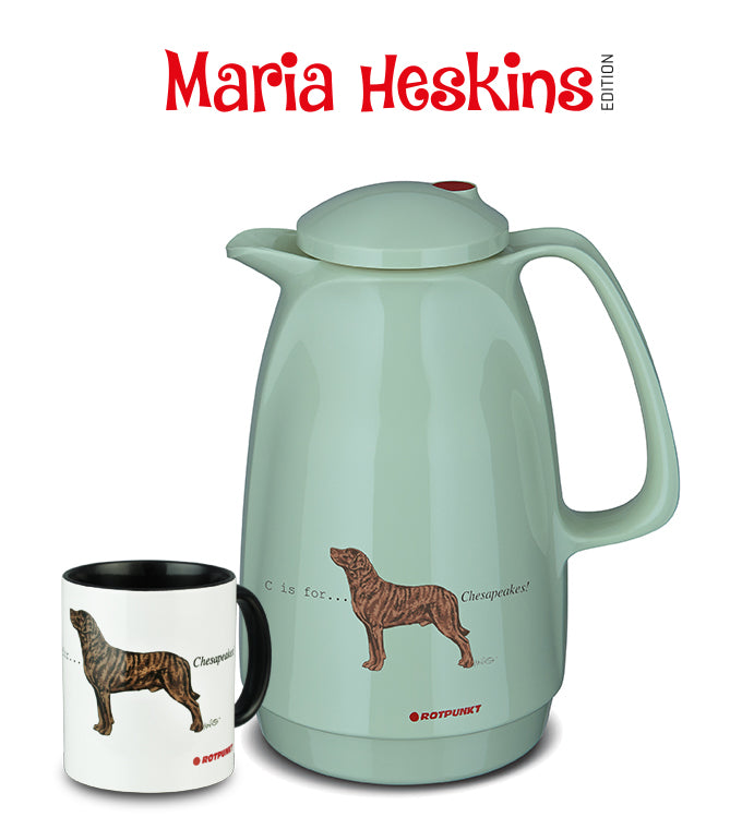 Set Maria Heskins Edition - Chesapeake Bay Retriever | pistacchio cream | Set mit 1 Tasse
