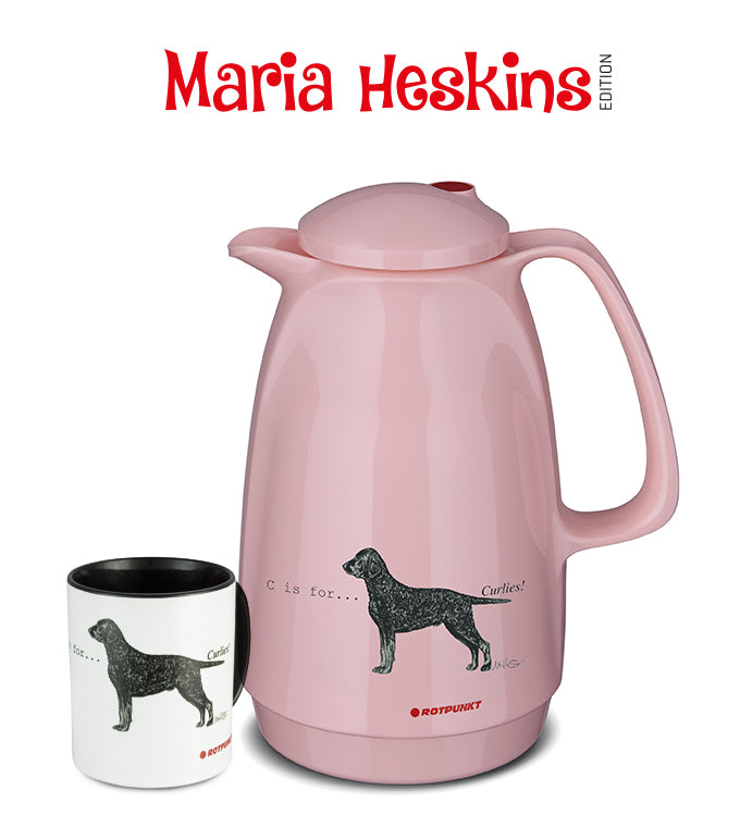 Set Maria Heskins Edition - Curly Coated Retriever | flamingo | Set mit 1 Tasse