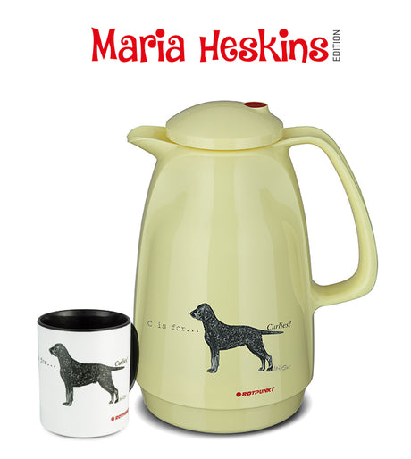 Set Maria Heskins Edition - Curly Coated Retriever | vanilla | Set mit 1 Tasse