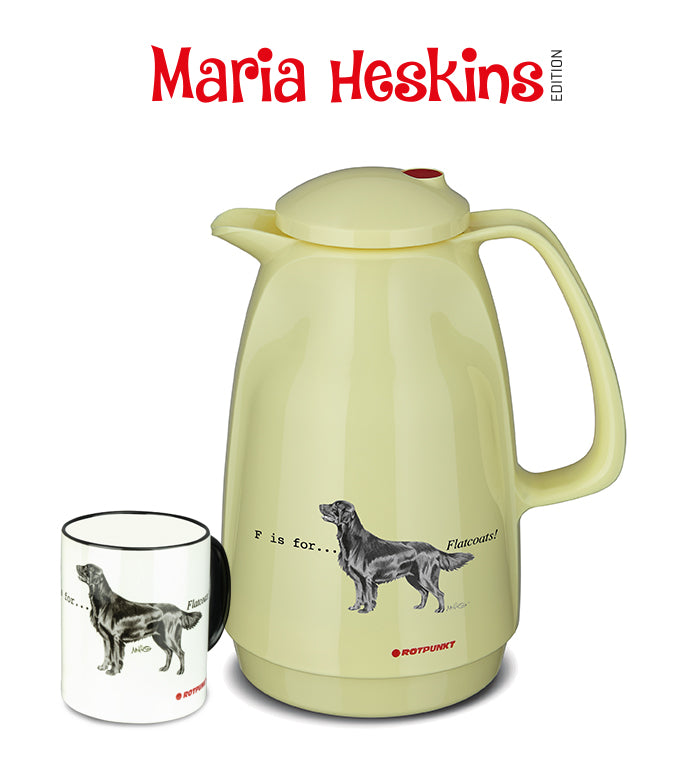 Set Maria Heskins FCR - Flat Coated Retriever | vanilla | Set mit 1 Tasse