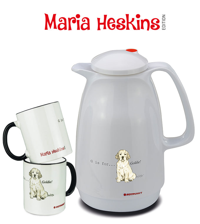 Set Maria Heskins Edition - Golden Retriever | classic white | Set mit 2 Tassen Magie
