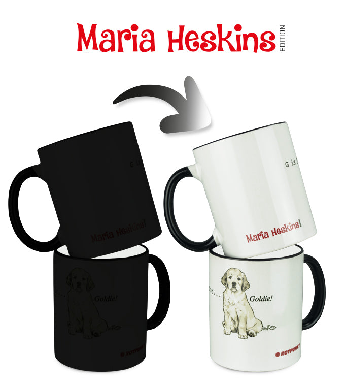 Set Maria Heskins Edition - Golden Retriever | classic white | Set mit 2 Tassen Magie