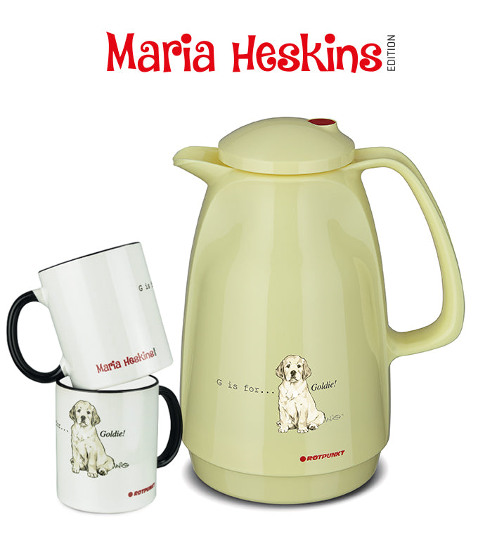 Set Maria Heskins Edition - Golden Retriever | vanilla | Set mit 2 Tassen