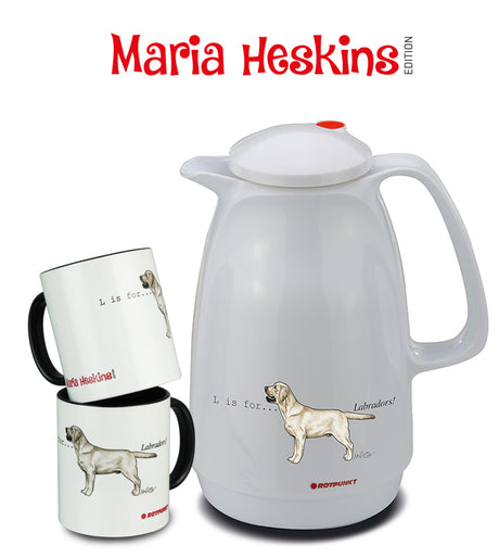 Set Maria Heskins Edition - Labrador Retriever | classic white | Set mit 2 Tassen