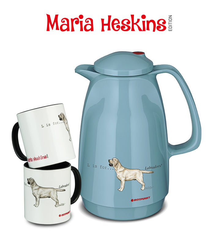 Set Maria Heskins Edition - Labrador Retriever | pearl grey | Set mit 2 Tassen