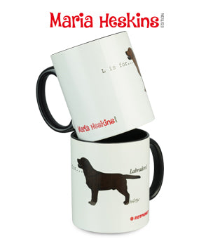 Tasse Maria Heskins Edition - Labrador Retriever braun | 2 Tassen