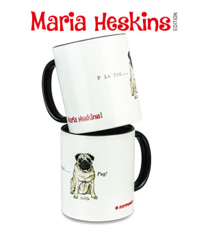 Tasse Maria Heskins Edition - Mops | 2 Tassen