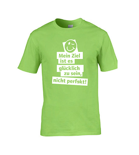 Motto-Shirt „Mein Ziel“ - M | lime
