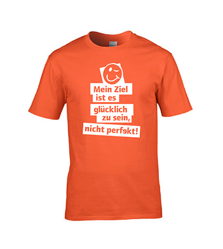 Motto-Shirt „Mein Ziel“ - XL | orange