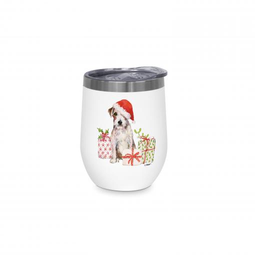 PAPERPRODUCTS DESIGN Edelstahl-Thermobecher - Christmas Pup