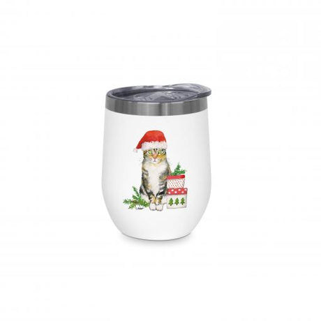 PAPERPRODUCTS DESIGN Edelstahl-Thermobecher - Christmas Kitty