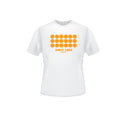 T-Shirt „Retro“ - S | weiss/sunny grain