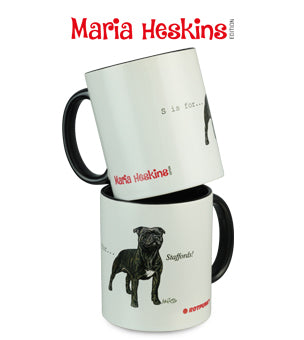 Tasse Maria Heskins Edition - Staffordshire Bullterrier | 2 Tassen